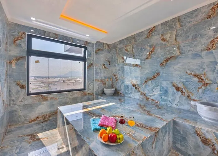 Yesilkoey 3 Bedroom Secluded With Private Pool Hot Tub Villa Kalkan